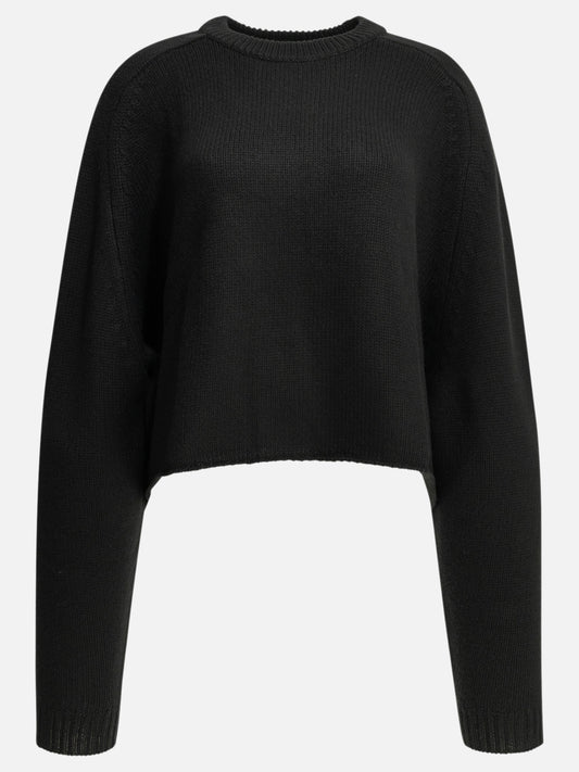 Lisa Yang "Karine" Crew-Neck Sweater Black

