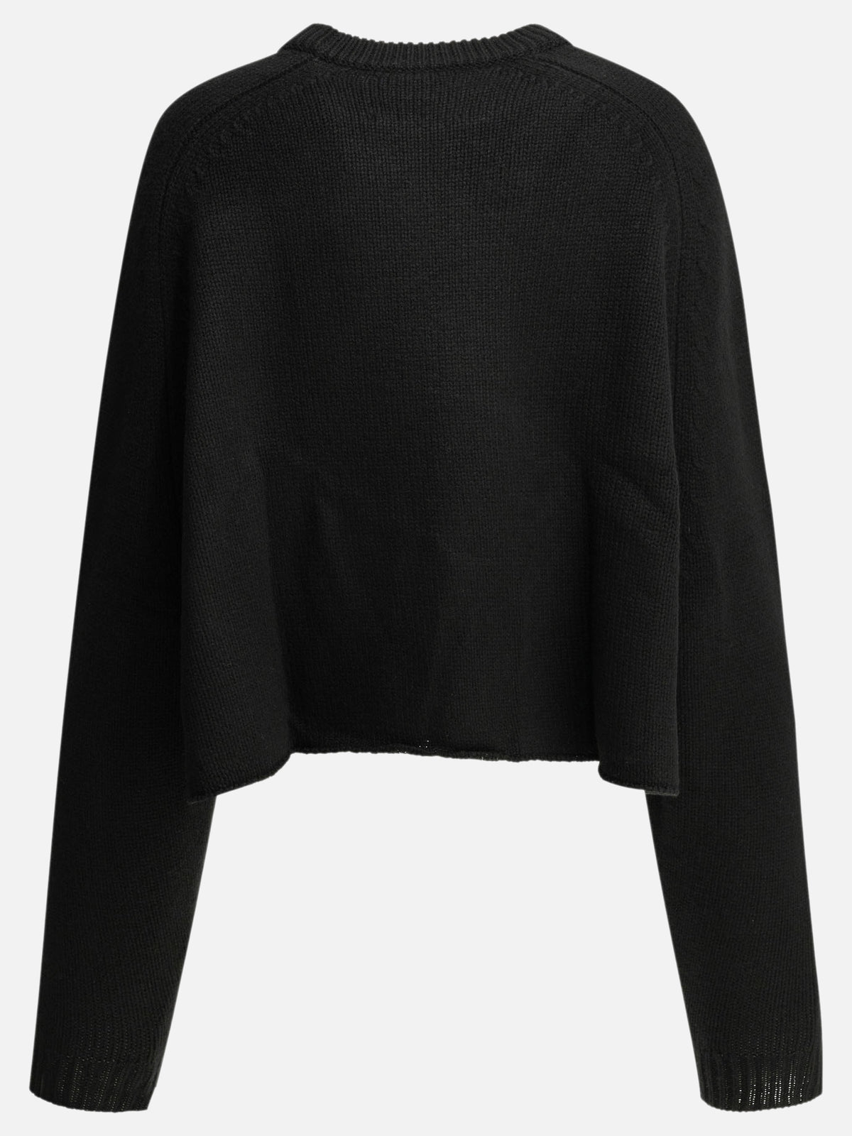 Lisa Yang "Karine" Crew-Neck Sweater Black

