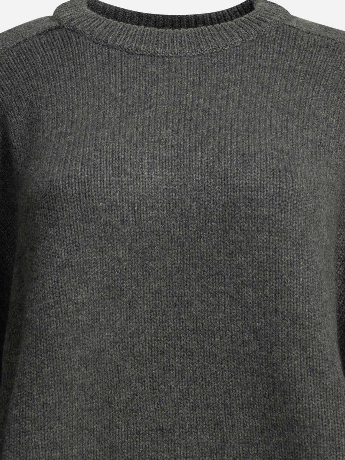 Lisa Yang "Karine" Crew-Neck Sweater Grey - VIETTI