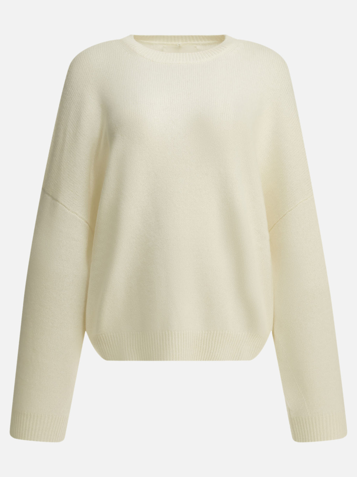 Lisa Yang "Veira" Crew-Neck Sweater White