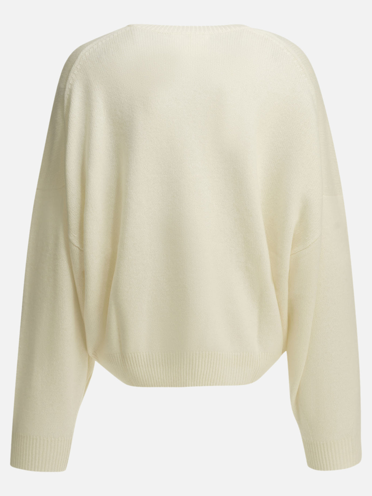 Lisa Yang "Veira" Crew-Neck Sweater White

