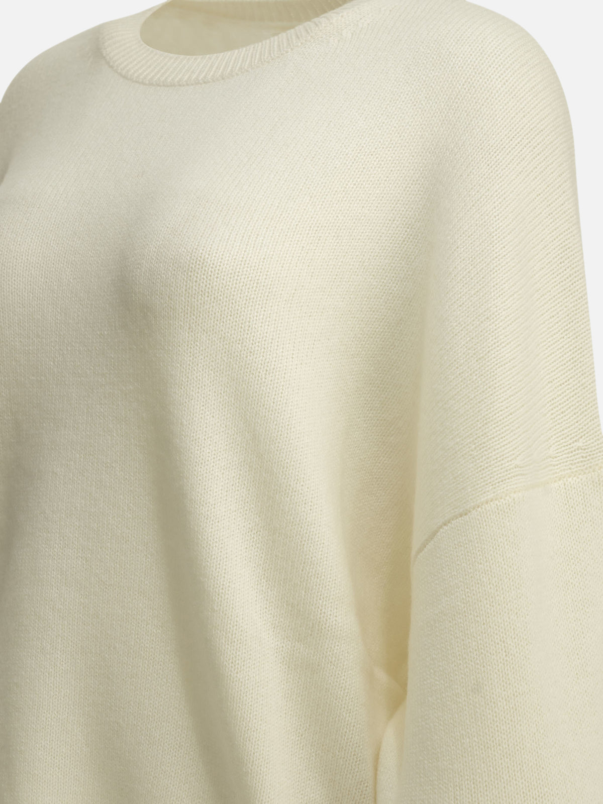 Lisa Yang "Veira" Crew-Neck Sweater White - VIETTI