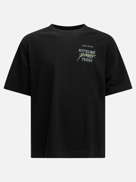 Maison Kitsuné "MMII Profile Fox" Crew-Neck T-Shirt Black

