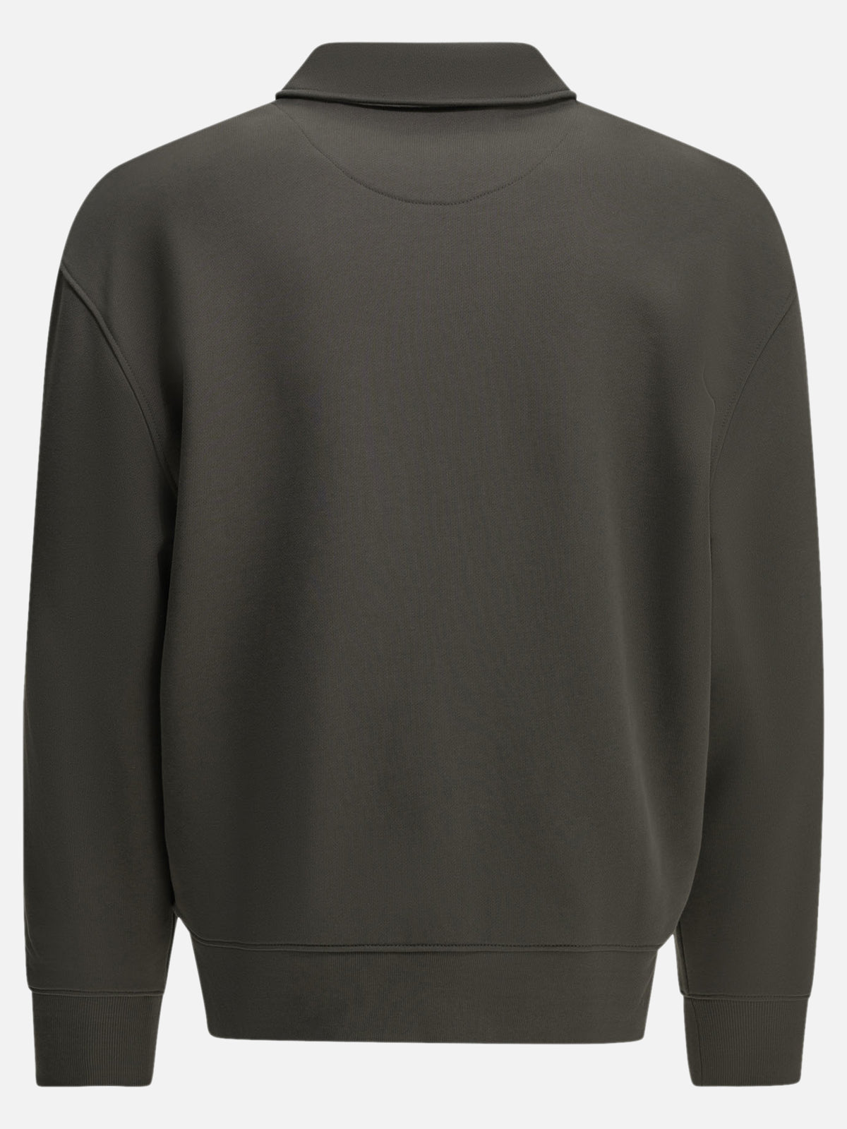 Maison Kitsuné Felpa con colletto polo "Chillax Fox" Grigio - VIETTI