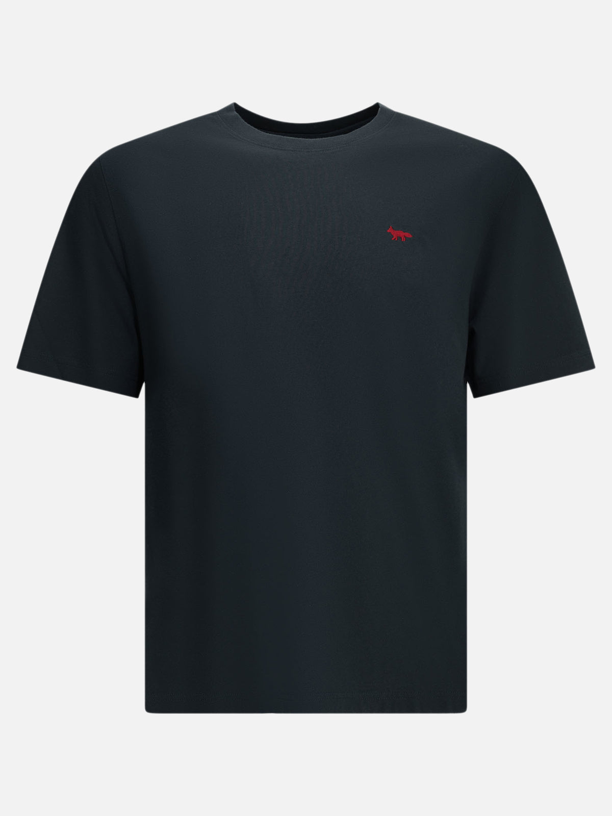Maison Kitsuné "Red Fox" Crew-Neck T-Shirt Blue

