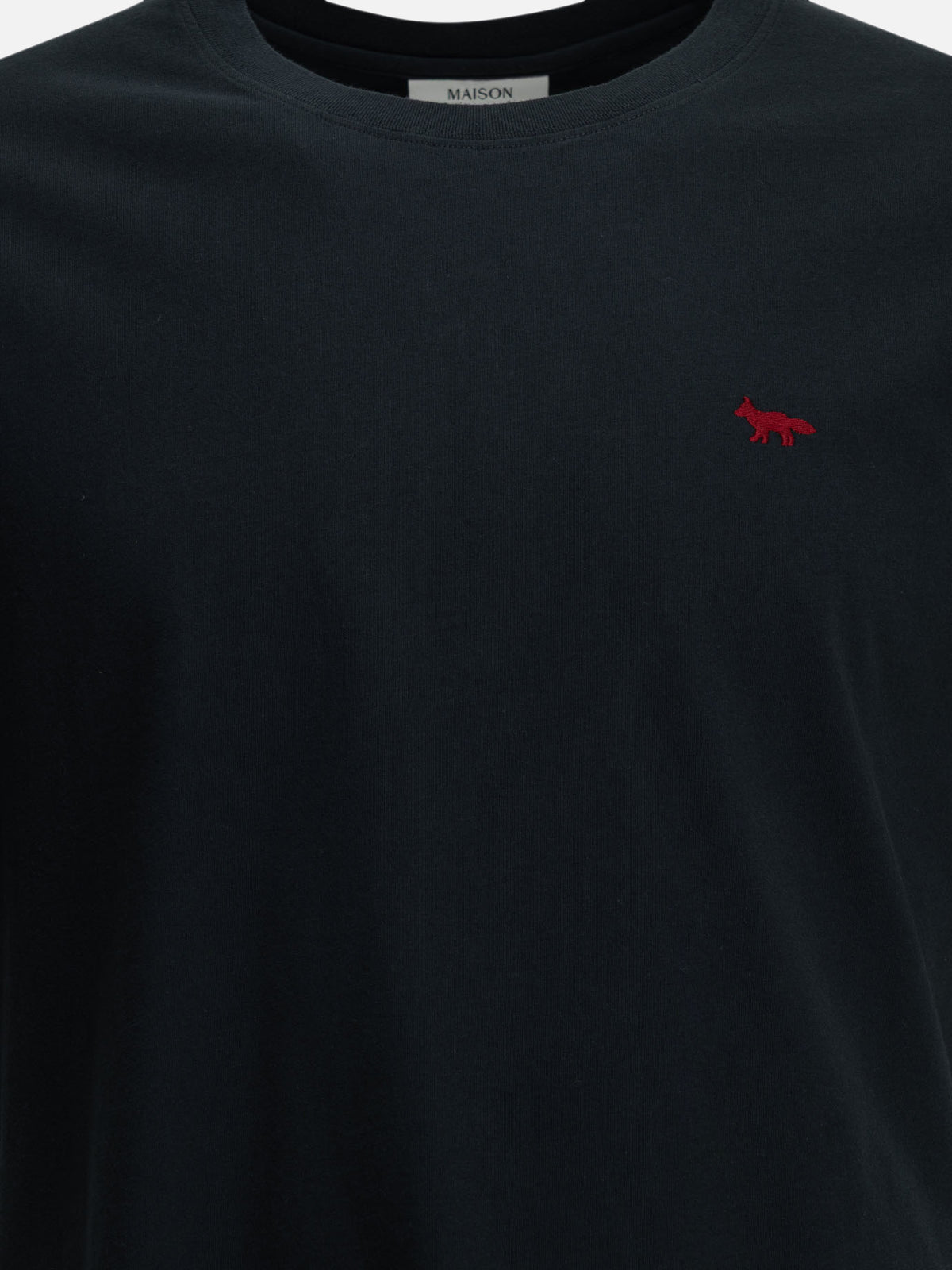 Maison Kitsuné "Red Fox" Crew-Neck T-Shirt Blue

