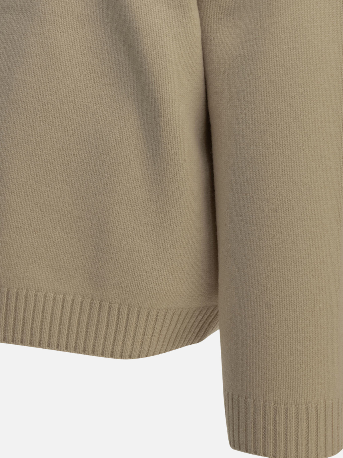 Maison Kitsuné "Fox Head" Polo Sweater Beige - VIETTI