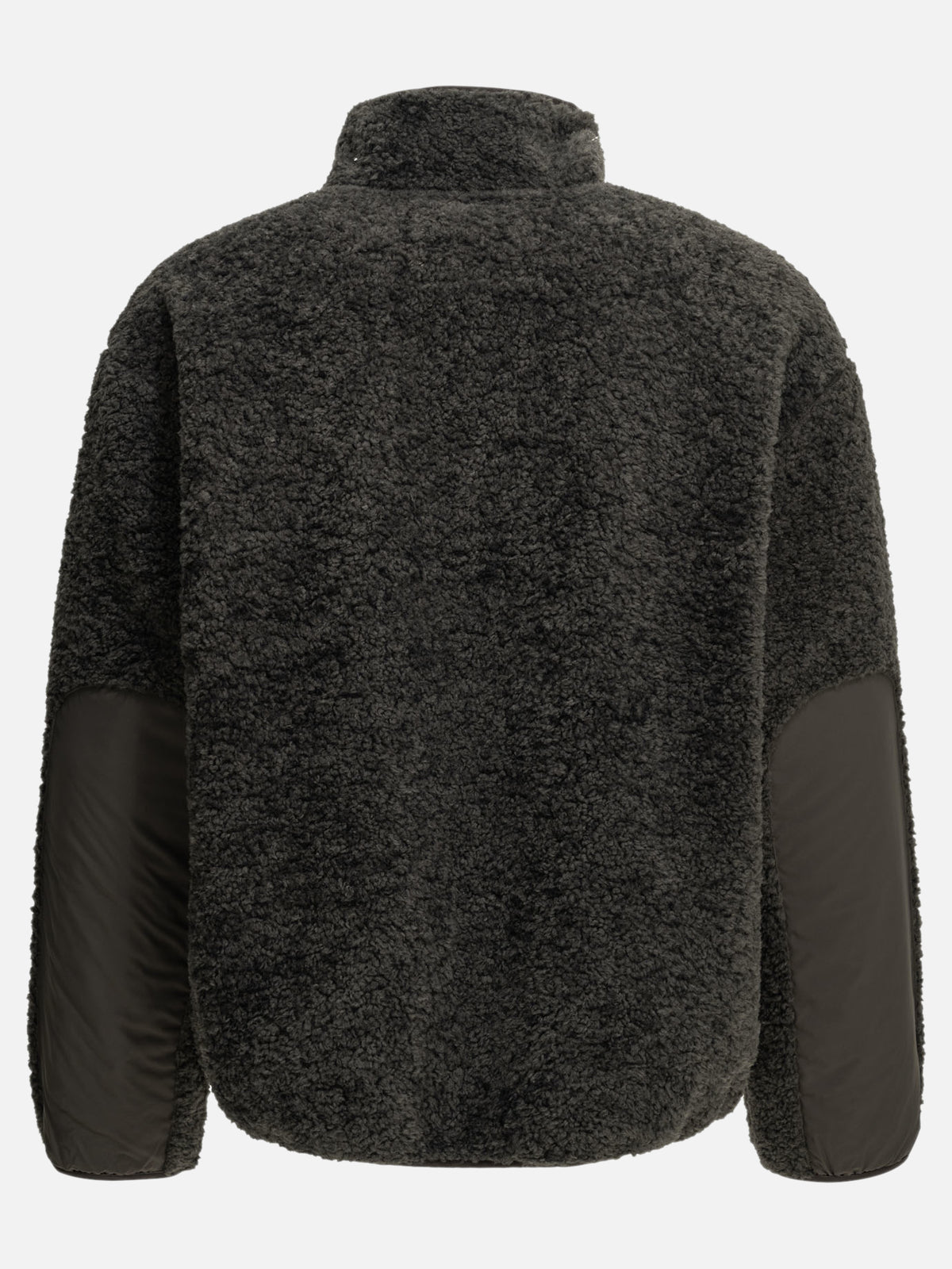Maison Kitsuné Fleece Jacket with Logo Grey - VIETTI