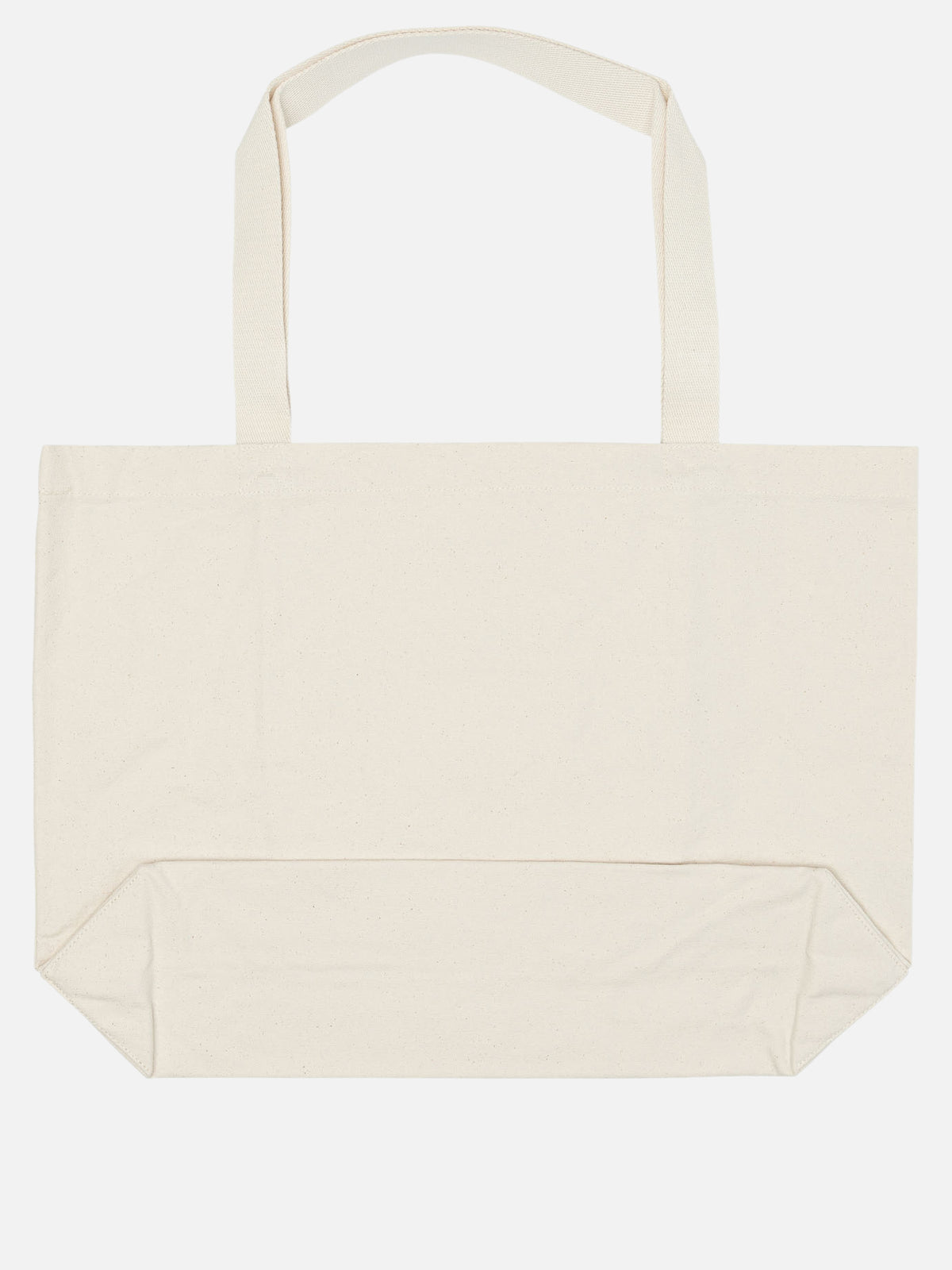 Maison Kitsuné "Weekend Fox" Large Shoulder Bag Beige