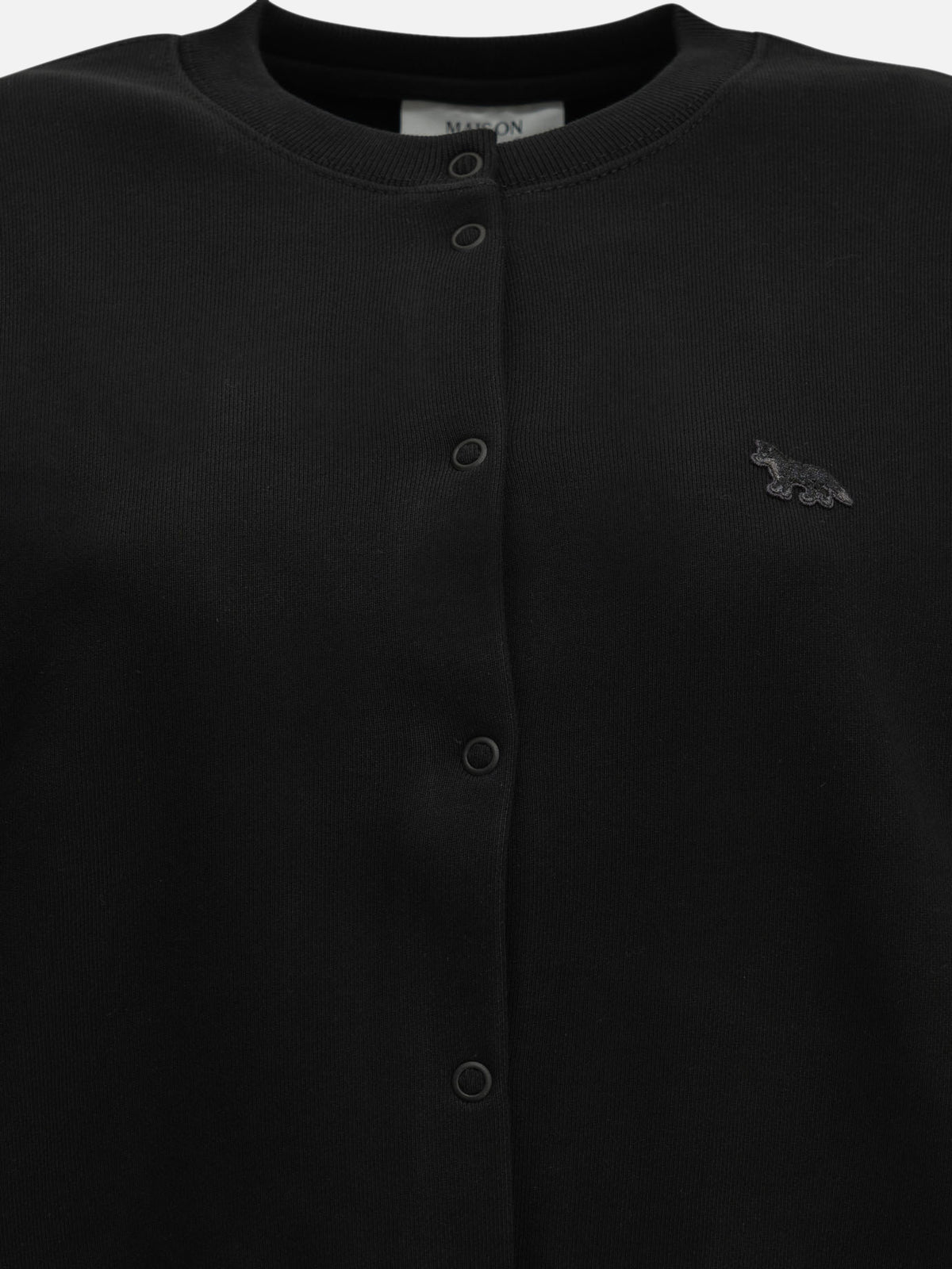 Maison Kitsuné "Baby Fox" Sweatshirt Cardigan Black

