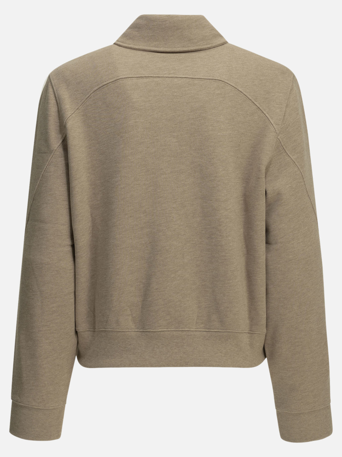 Maison Kitsuné "Baby Fox" Polo-Collar Sweatshirt Beige

