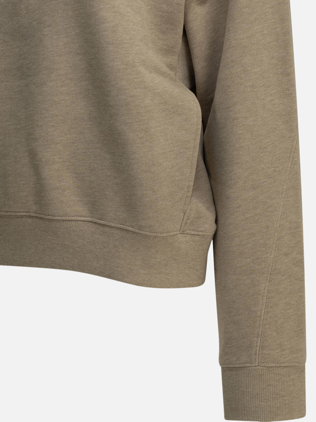 Maison Kitsuné "Baby Fox" Polo-Collar Sweatshirt Beige - VIETTI