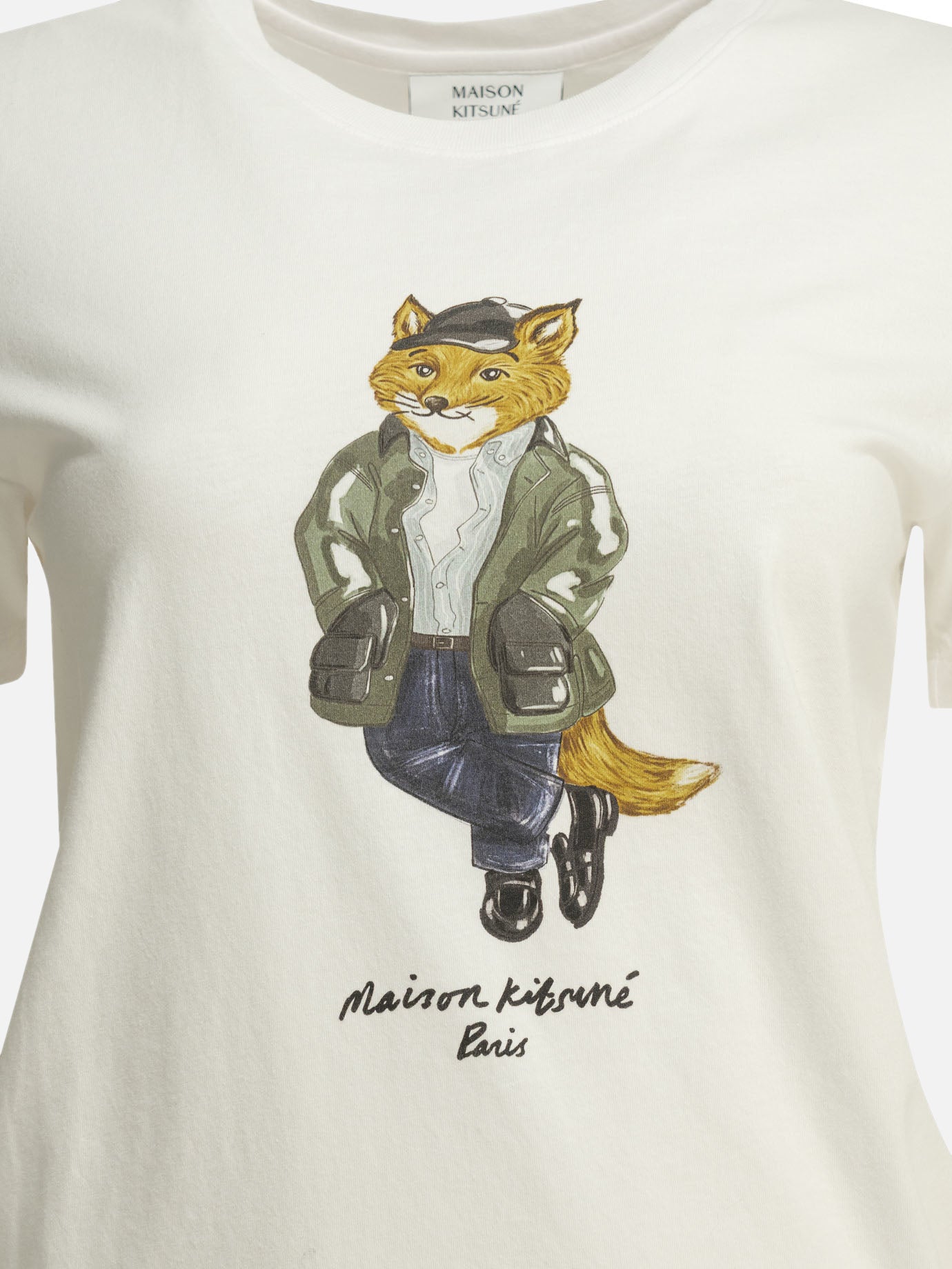T-shirt girocollo Graphics  Bianco - Maison Kitsuné Donna | PDP | VIETTI Online Store | Zoom-Modal_3
