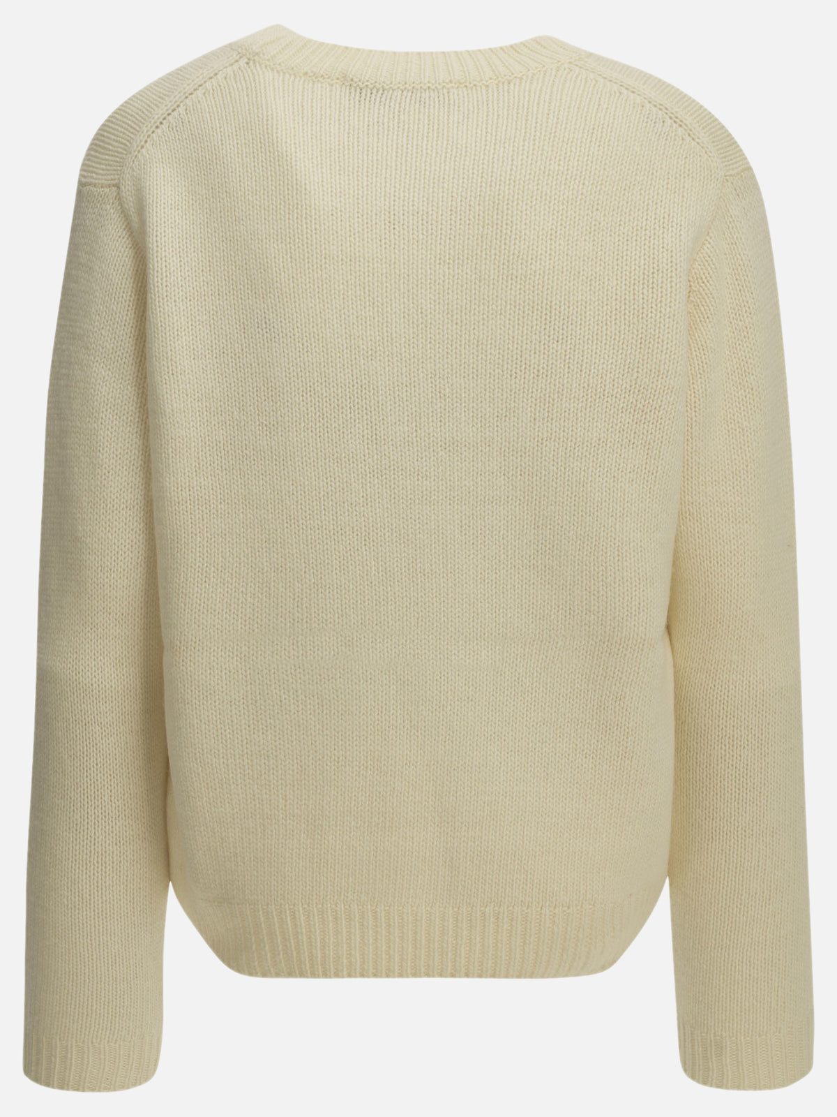 Maison Kitsuné "Dressed Fox" Crew-Neck Sweater White

