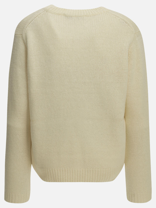Maison Kitsuné "Dressed Fox" Crew-Neck Sweater White

