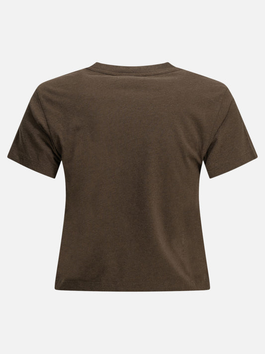 Maison Kitsuné "Baby Fox" Crew-Neck T-Shirt Brown

