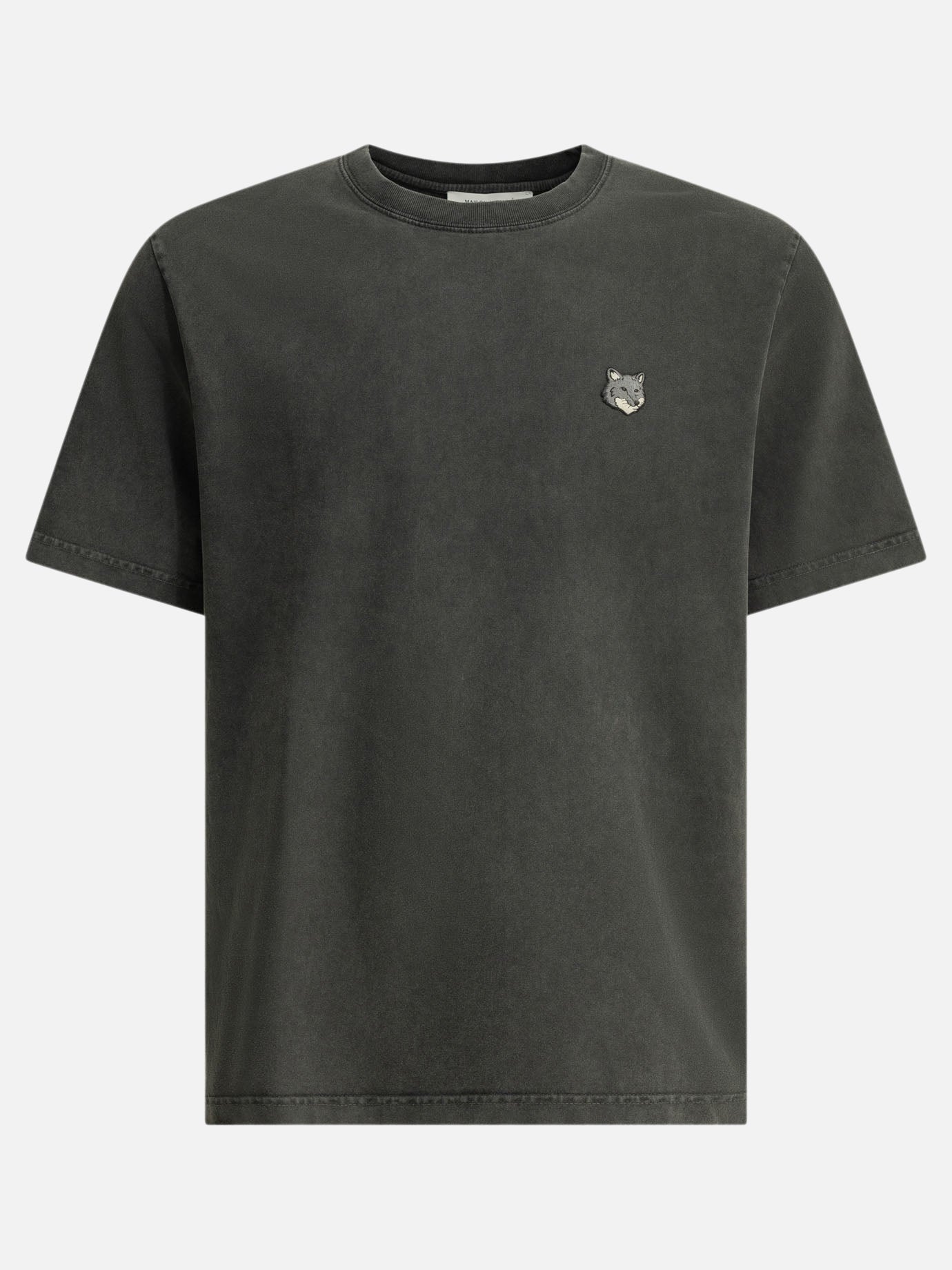 T-shirt girocollo Logo  Nero - Maison Kitsuné Uomo | PDP | VIETTI Online Store | thumbnail