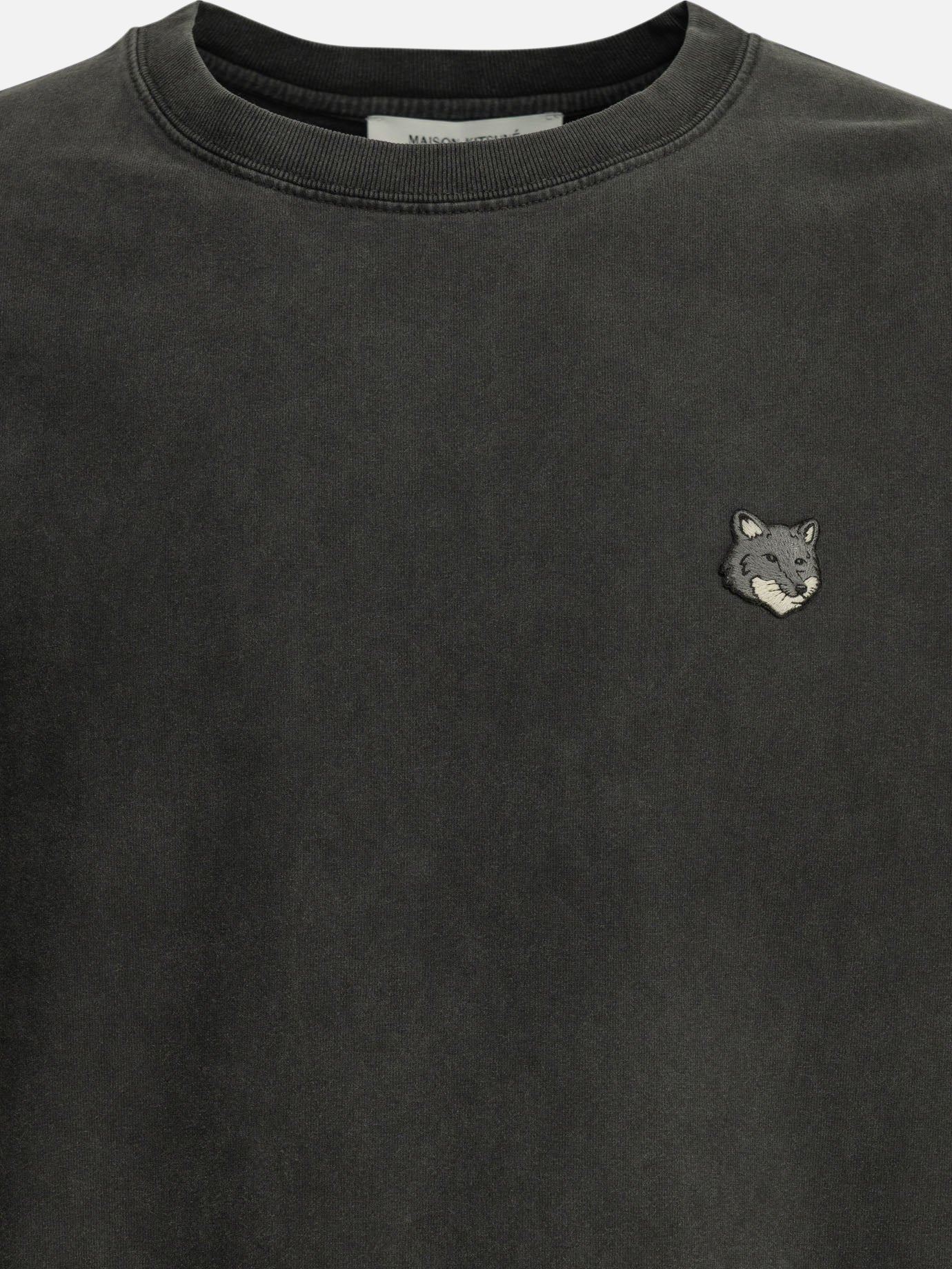 T-shirt girocollo Logo  Nero - Maison Kitsuné Uomo | PDP | VIETTI Online Store | Zoom-Modal_3
