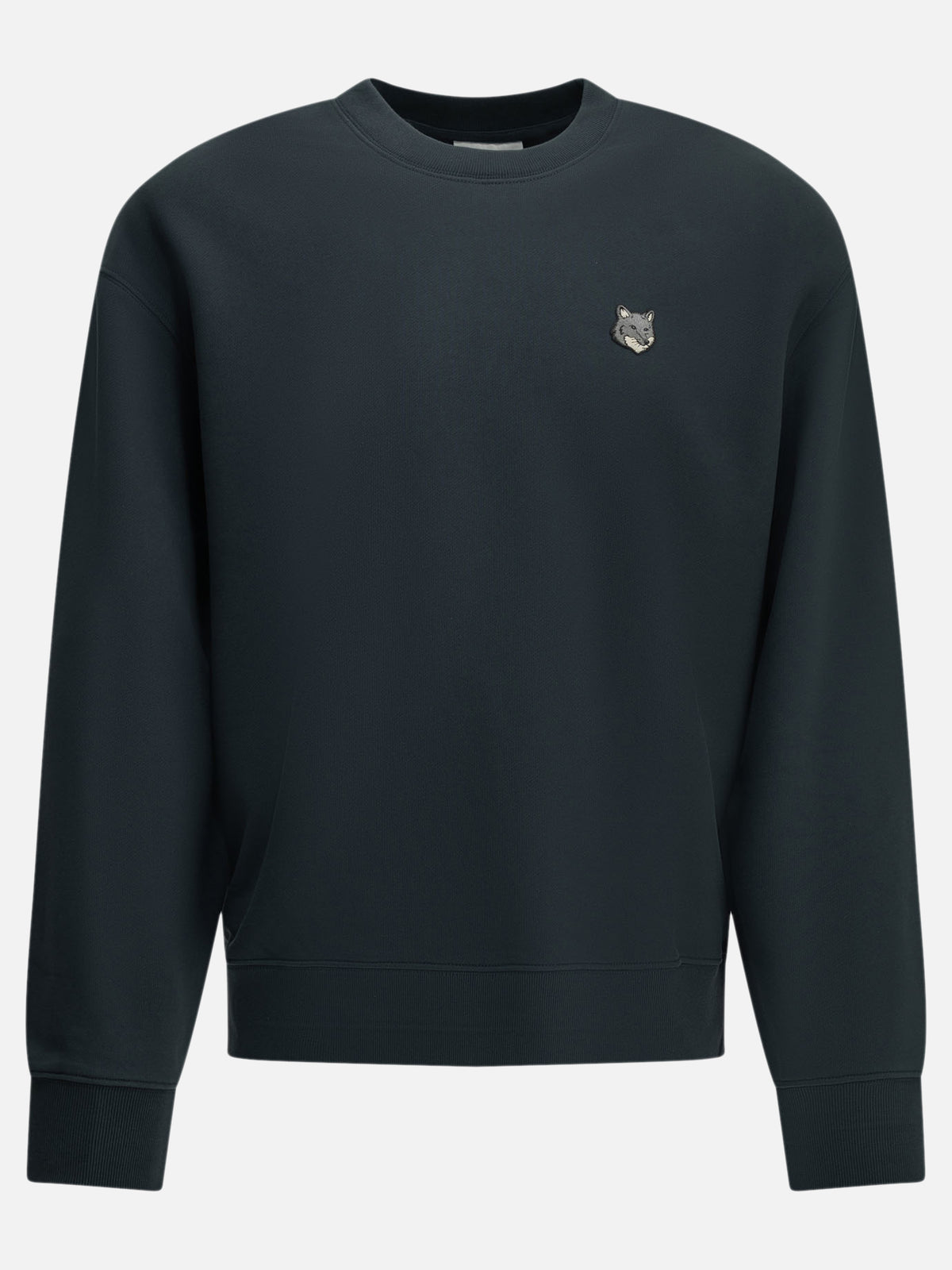 Maison Kitsuné "Fox Head" Crew Neck Sweatshirt Blue

