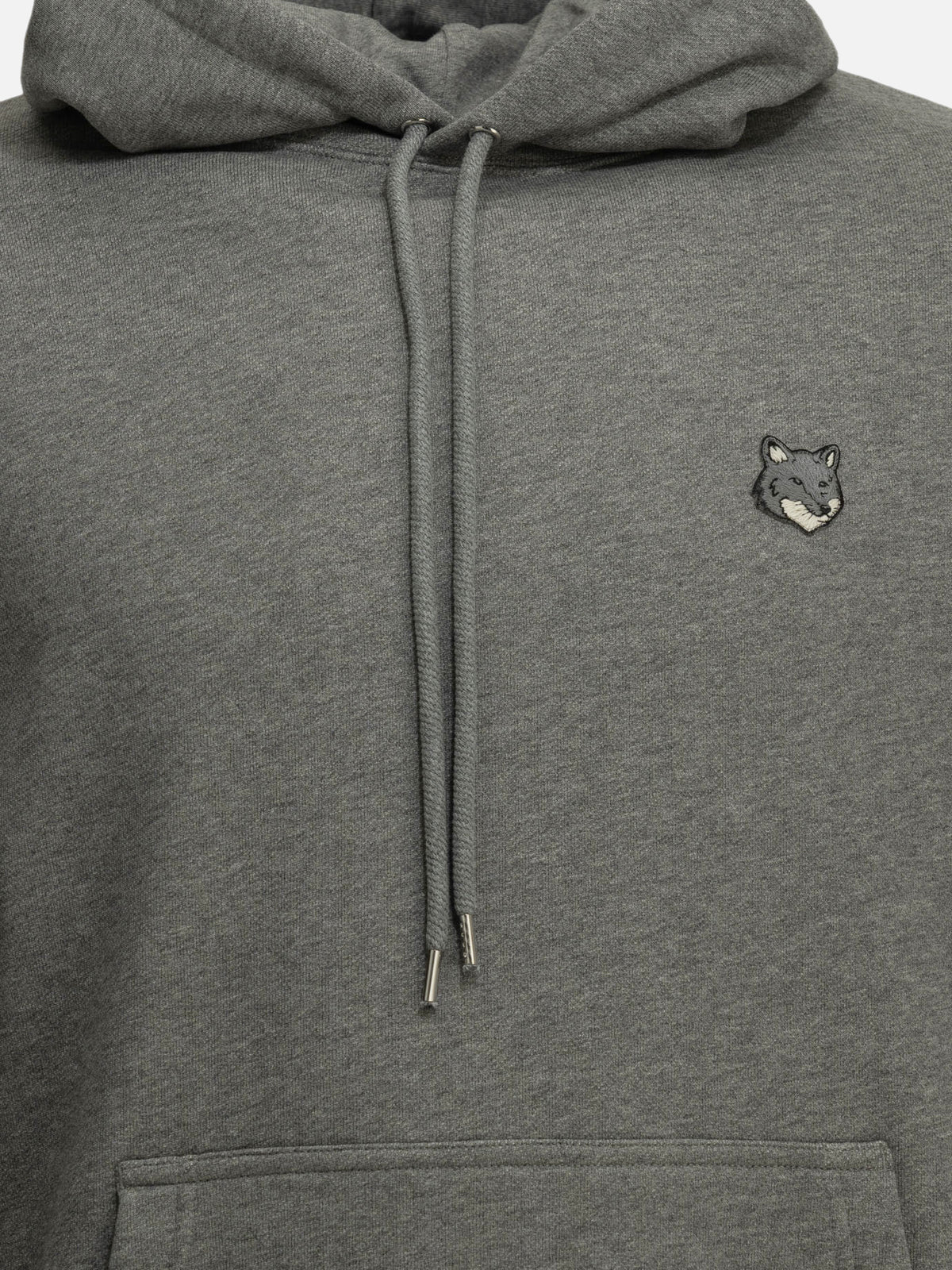 Maison Kitsuné "Fox Head" Hoodie Grey - VIETTI