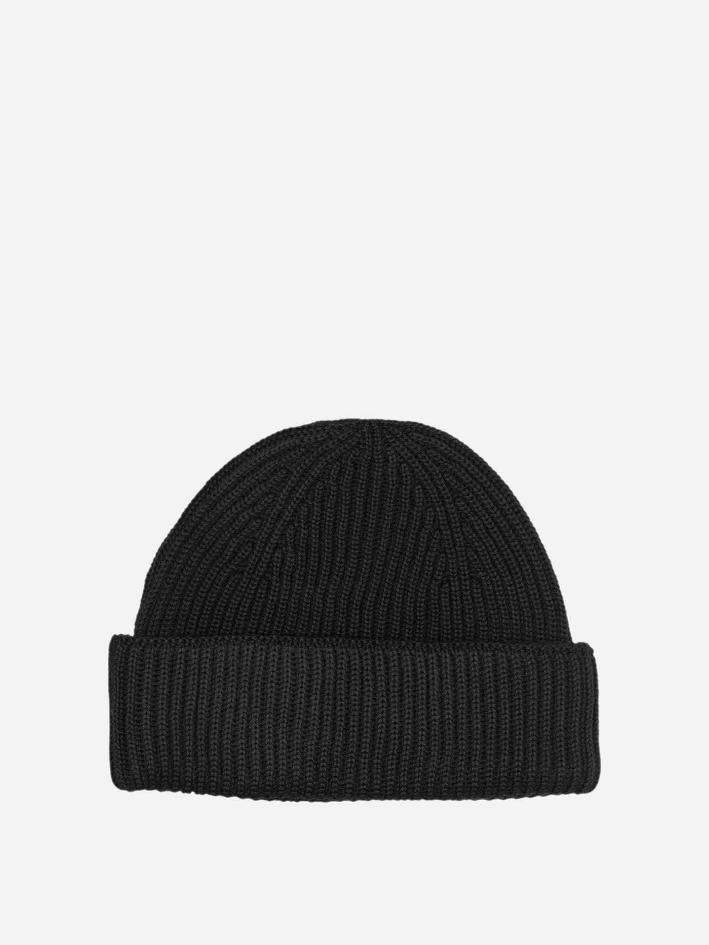 Maison Kitsuné "Fox Head" Beanie Black - VIETTI