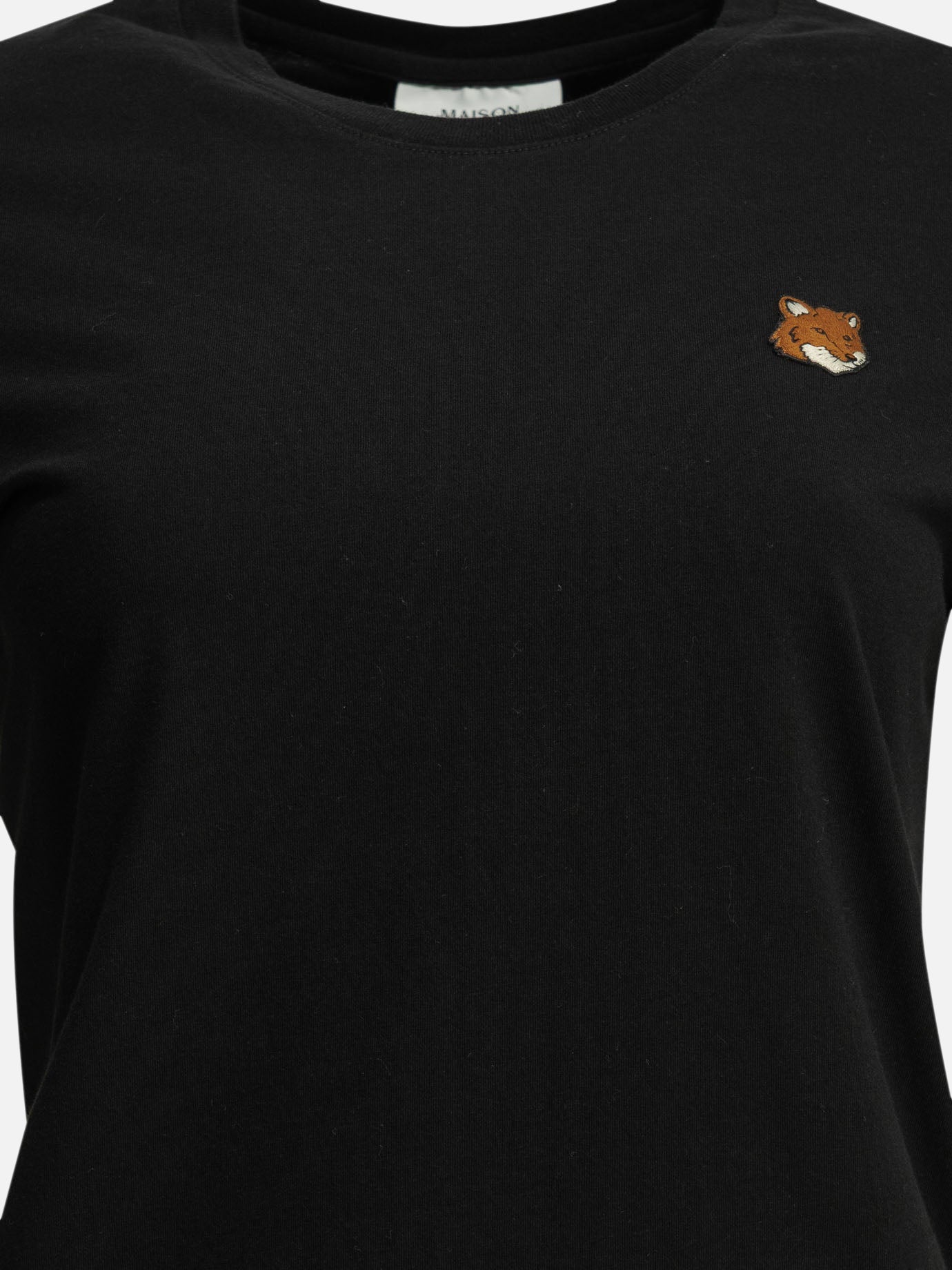 T-shirt girocollo Logo  Nero - Maison Kitsuné Donna | PDP | VIETTI Online Store | Zoom-Modal_3
