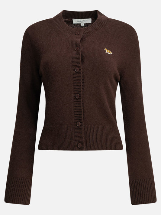 Cardigans Solid colour  Brown - Maison Kitsuné Women | PLP | VIETTI Online Store 
