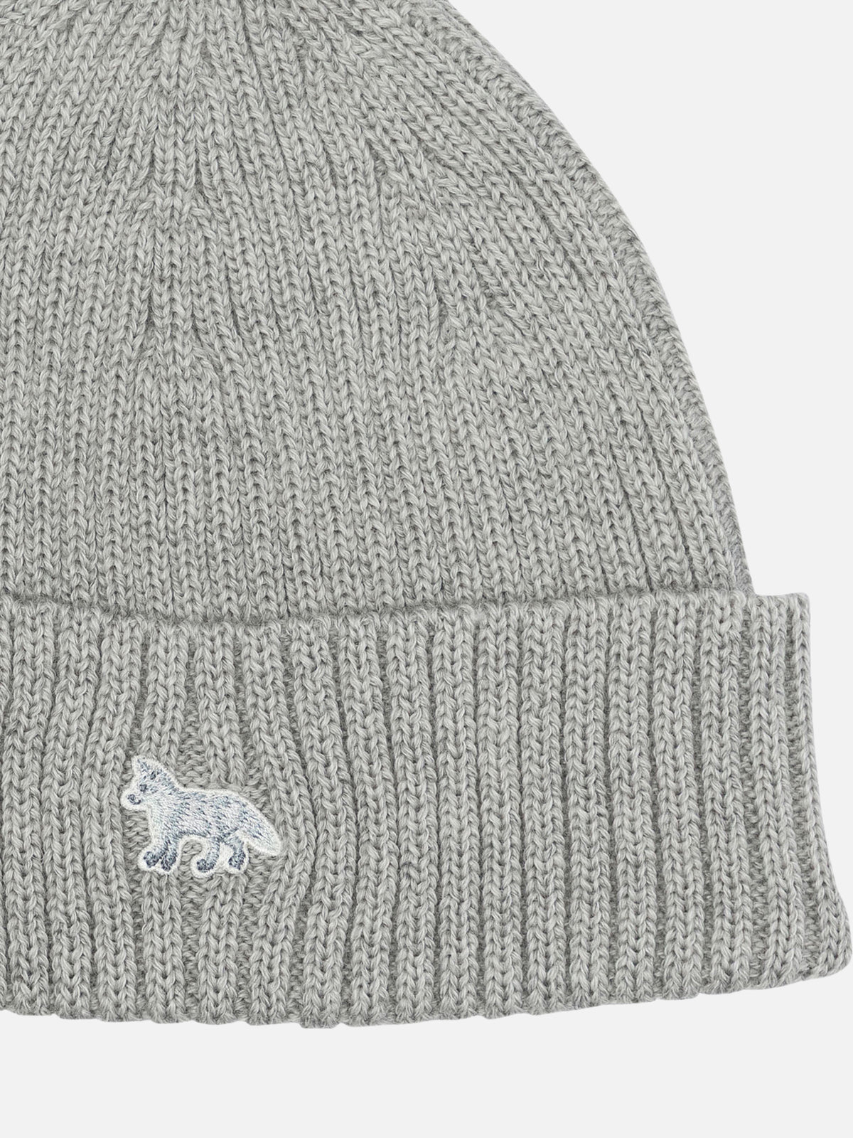 Maison Kitsuné "Baby Fox" Beanie Grey - VIETTI