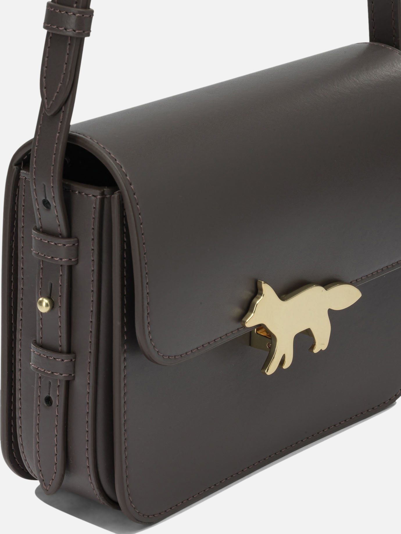 Small bags 100% bovine leather - Lining: 100% cotton  Brown - Maison Kitsuné Women | PDP | VIETTI Online Store | Zoom-Modal_4
