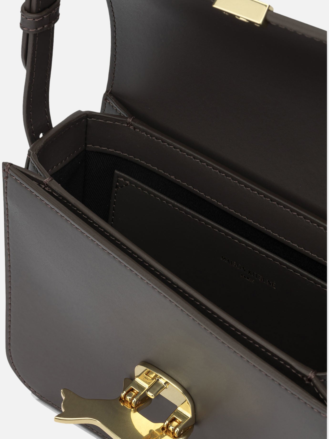 Small bags 100% bovine leather - Lining: 100% cotton  Brown - Maison Kitsuné Women | PDP | VIETTI Online Store | Zoom-Modal_5
