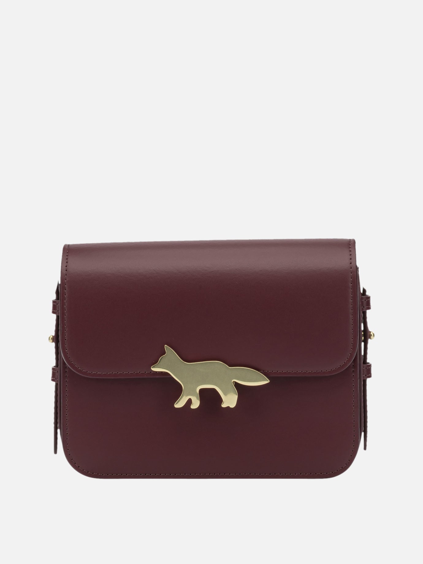 Small bags 100% bovine leather - Lining: 100% cotton  Bordeaux - Maison Kitsuné Women | PDP | VIETTI Online Store | thumbnail