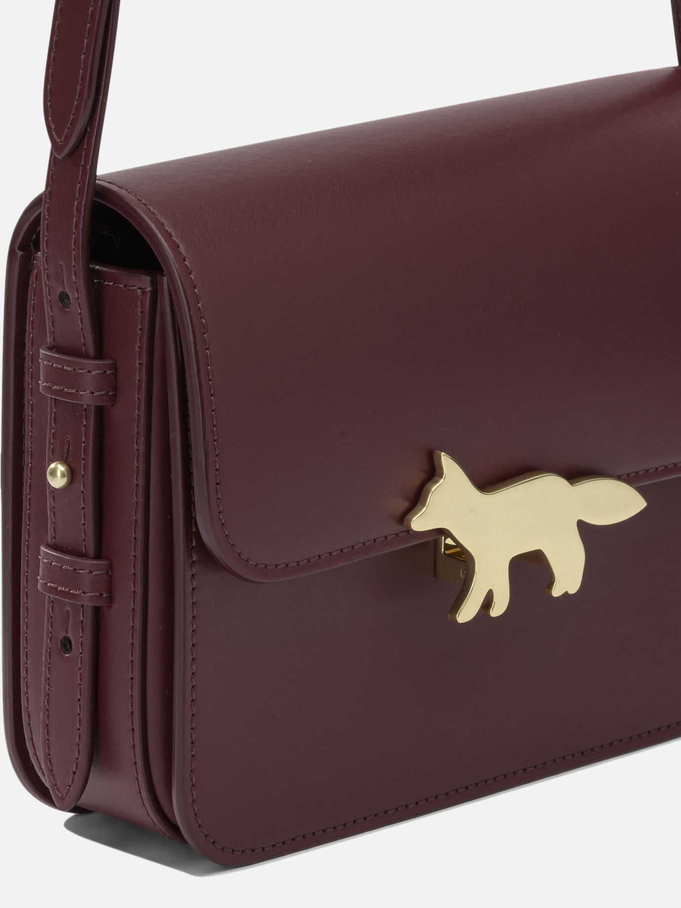 Small bags 100% bovine leather - Lining: 100% cotton  Bordeaux - Maison Kitsuné Women | PDP | VIETTI Online Store | thumbnail_4