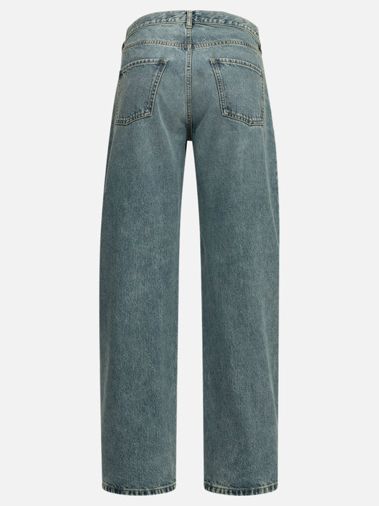 Maison Margiela "Boyfriend Paisley" Wide-Leg Jeans Light blue


