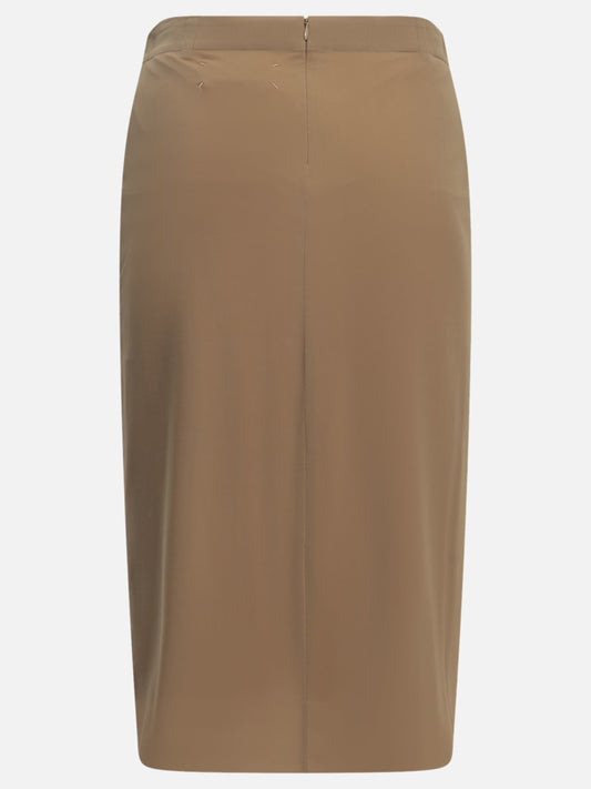 Maison Margiela "Fusion" Midi Skirt Beige

