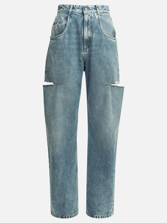 Wide-leg jeans Solid colour  Blue - Maison Margiela Women | PDP | VIETTI Online Store 

