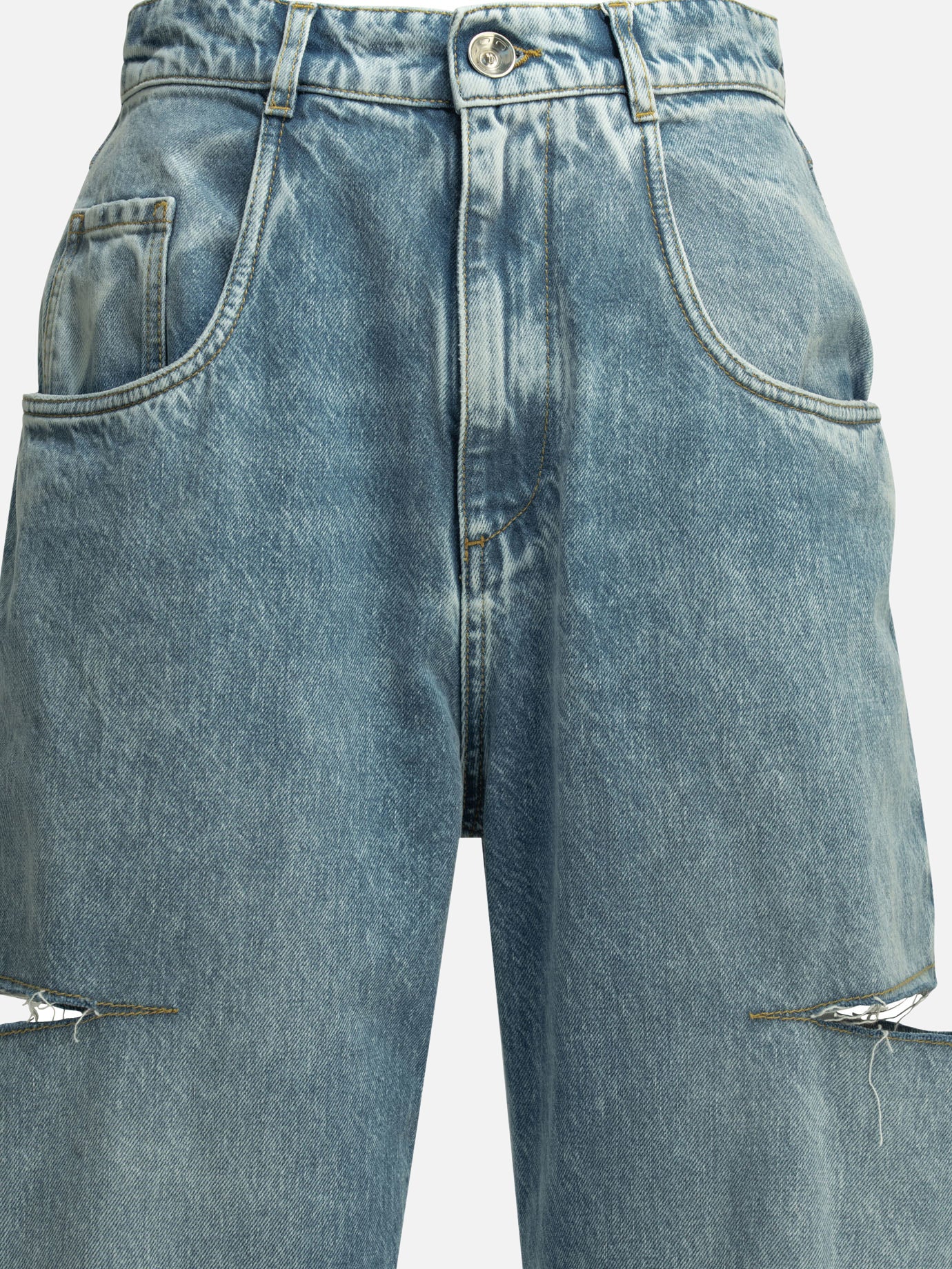 Wide-leg jeans Solid colour  Blue - Maison Margiela Women | PDP | VIETTI Online Store | thumbnail_3