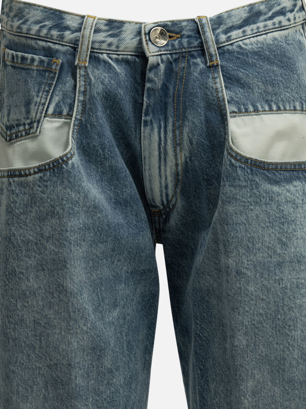 Maison Margiela "Boyfriend" Straight-Leg Jeans Light blue

