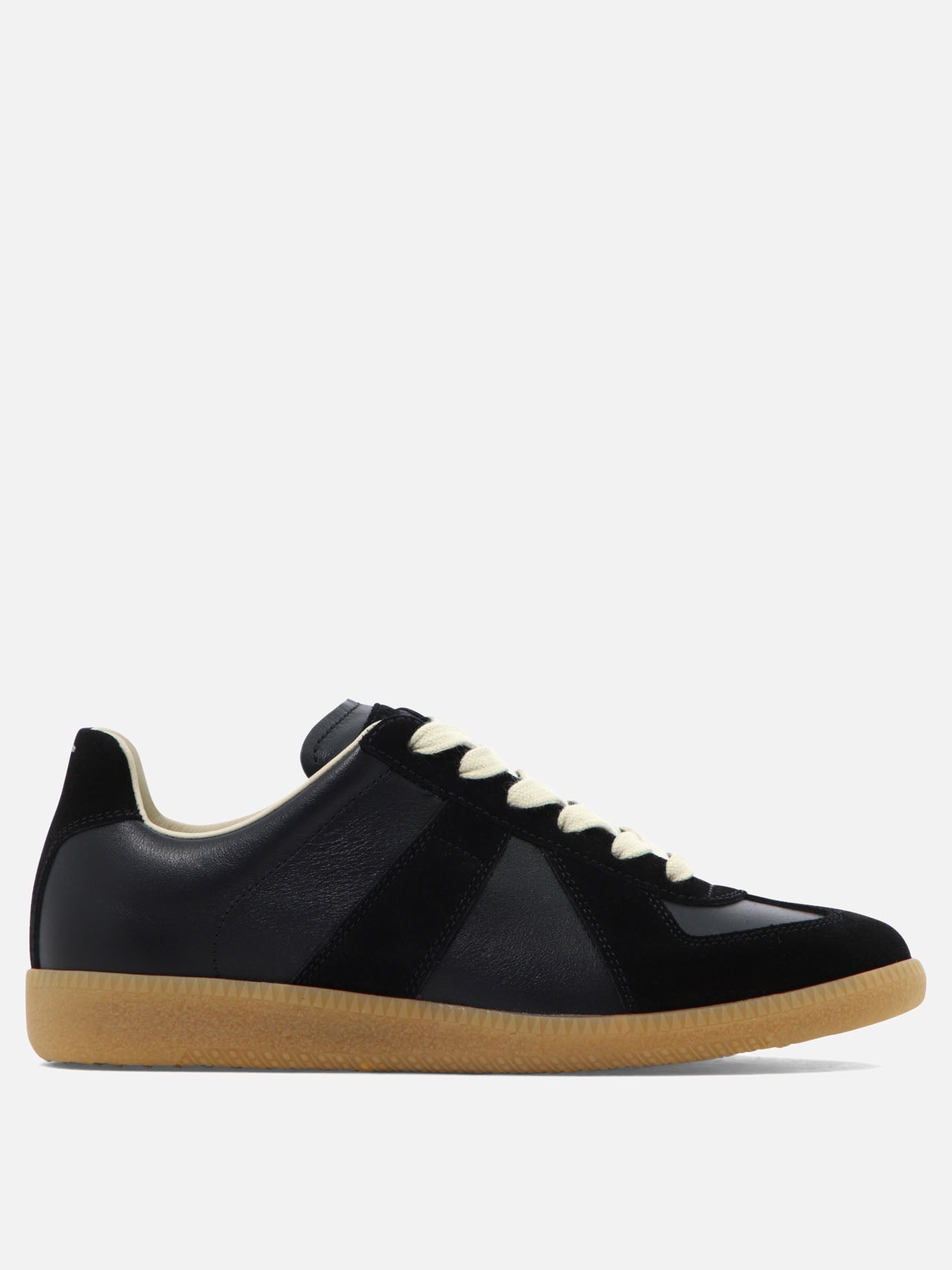 Sneaker basse 100% calf leather - 100% rubber  Nero - Maison Margiela Uomo | PDP | VIETTI Online Store | thumbnail