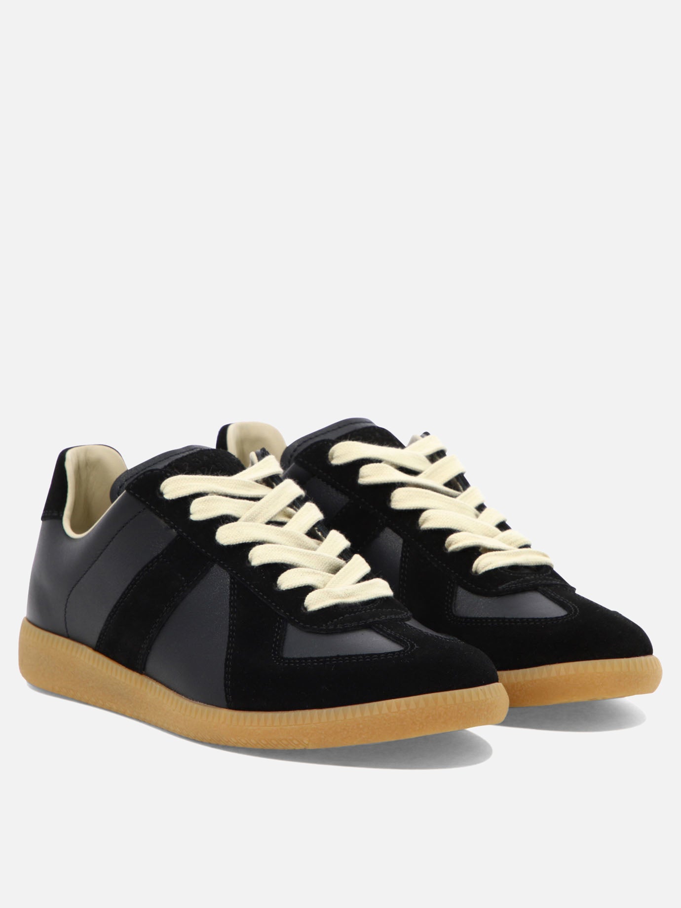 Sneaker basse 100% calf leather - 100% rubber  Nero - Maison Margiela Uomo | PDP | VIETTI Online Store | thumbnail_2
