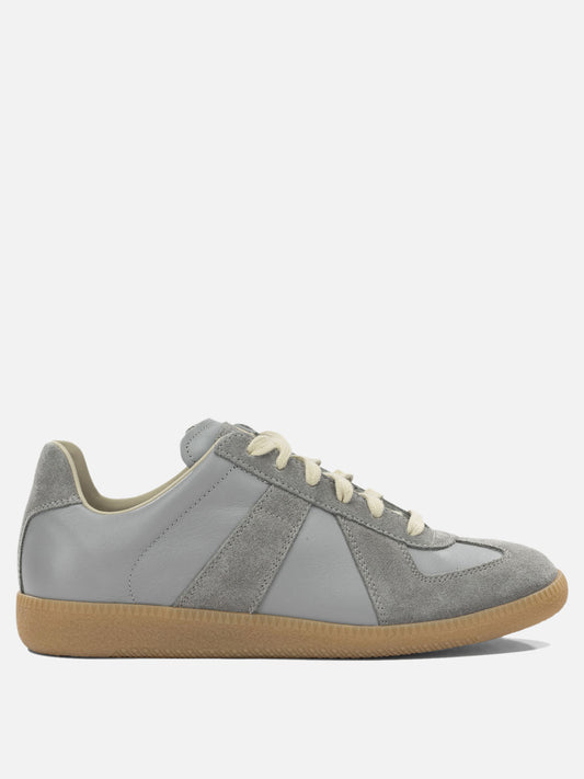 Low top sneakers 100% calf leather - 100% rubber  Light blue - Maison Margiela Women | PDP | VIETTI Online Store 
