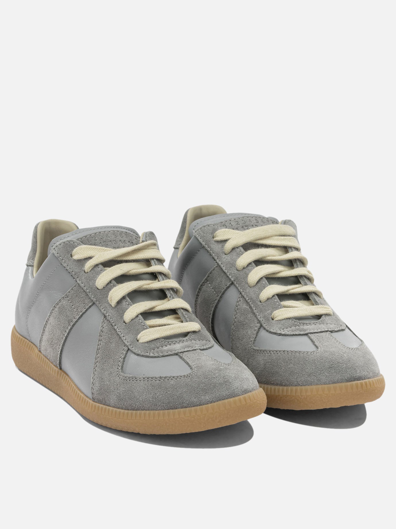 Low top sneakers 100% calf leather - 100% rubber  Light blue - Maison Margiela Women | PDP | VIETTI Online Store | thumbnail_2