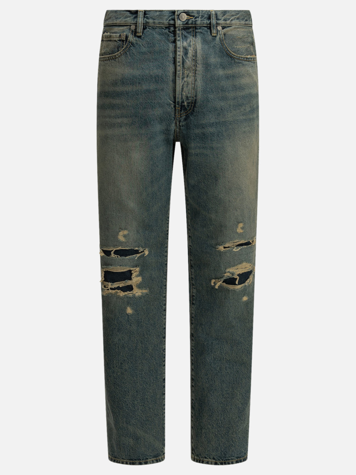 Maison Margiela "Distressed" Straight-Leg Jeans Blue - VIETTI