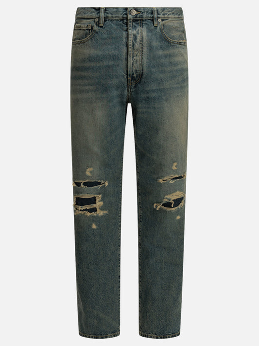 Maison Margiela "Distressed" Straight-Leg Jeans Blue

