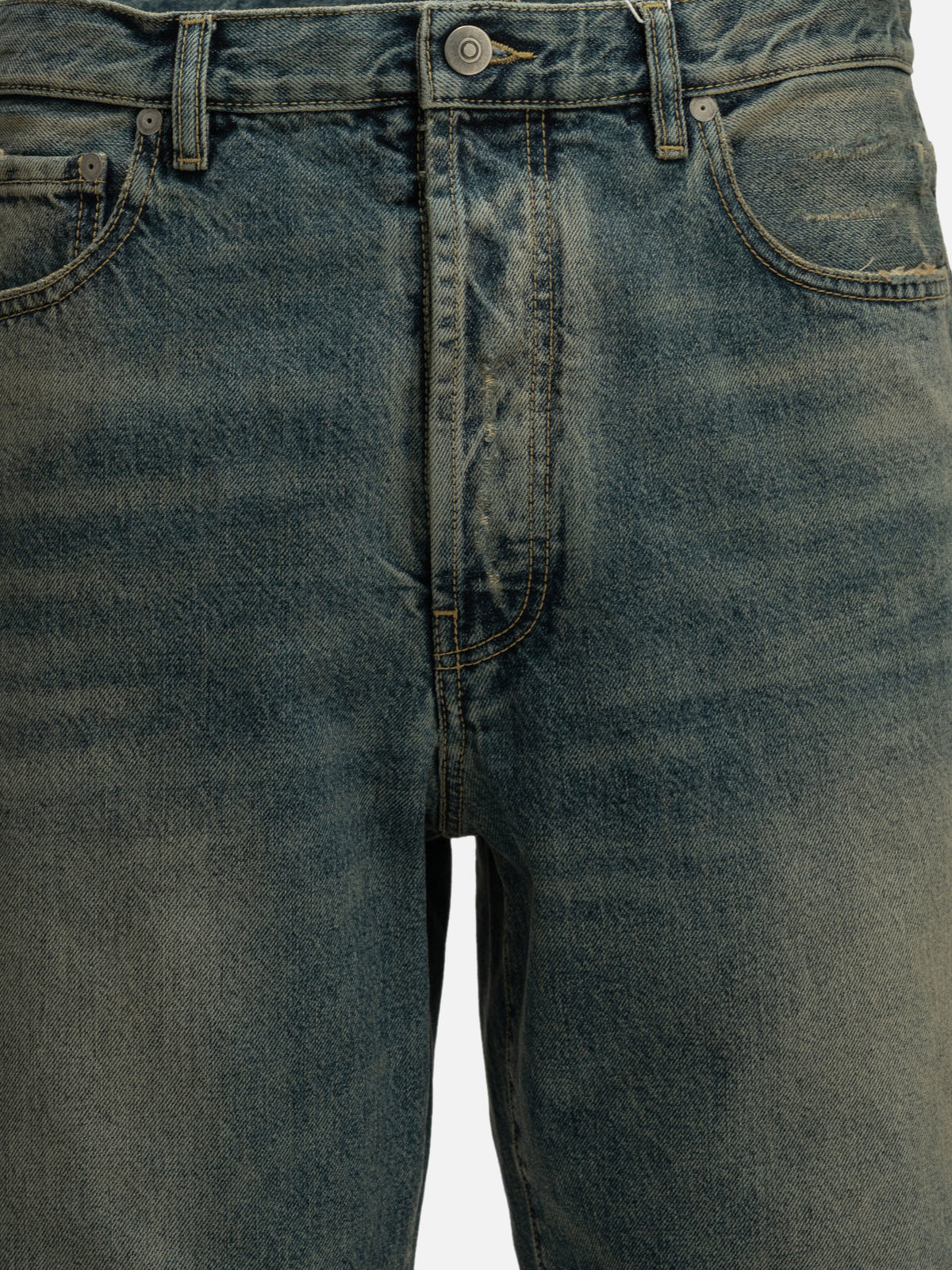Maison Margiela "Distressed" Straight-Leg Jeans Blue - VIETTI