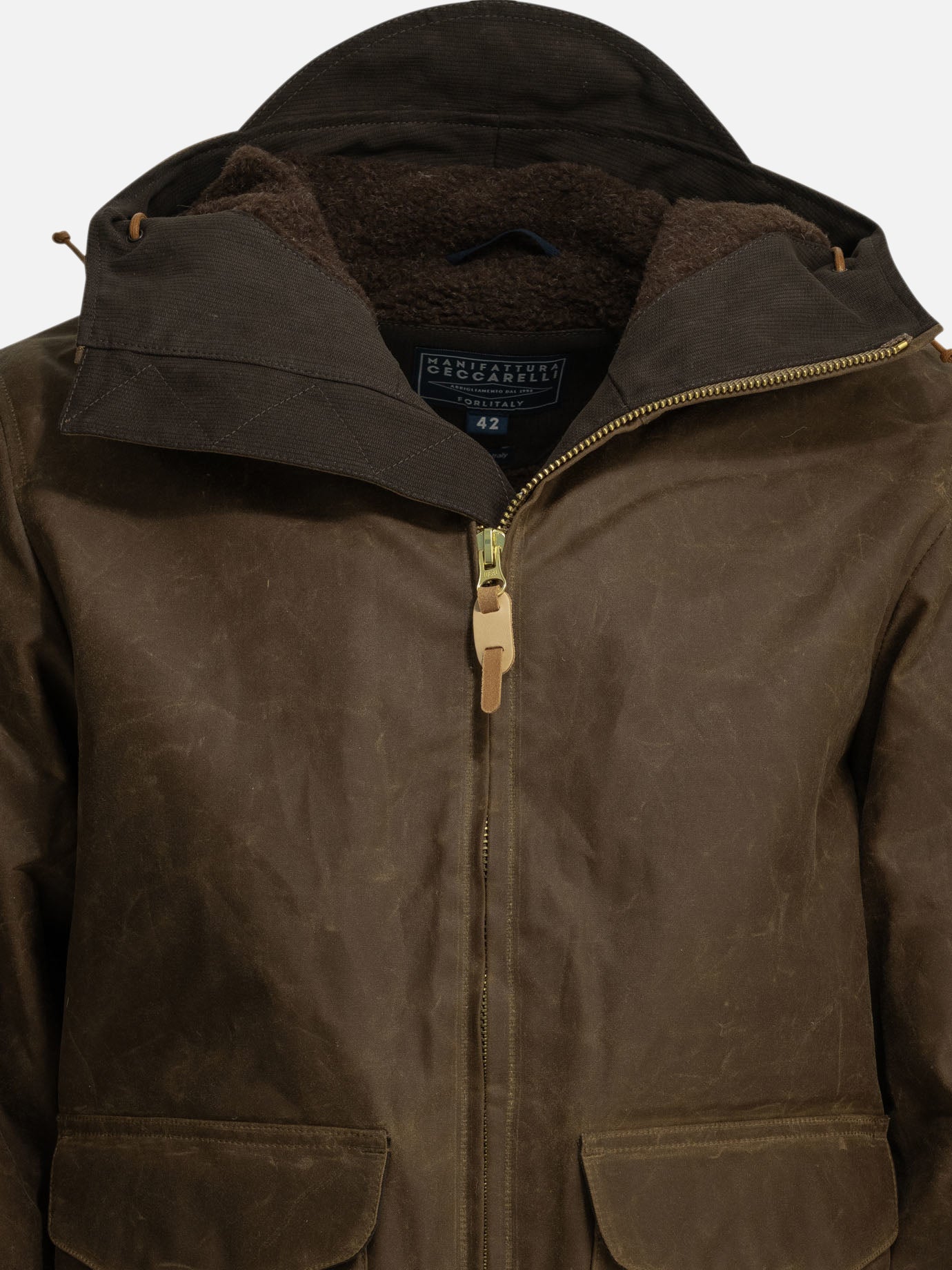 Quilted & Utility Jackets Solid colour  Brown - Manifattura Ceccarelli Men | PDP | VIETTI Online Store | thumbnail_5