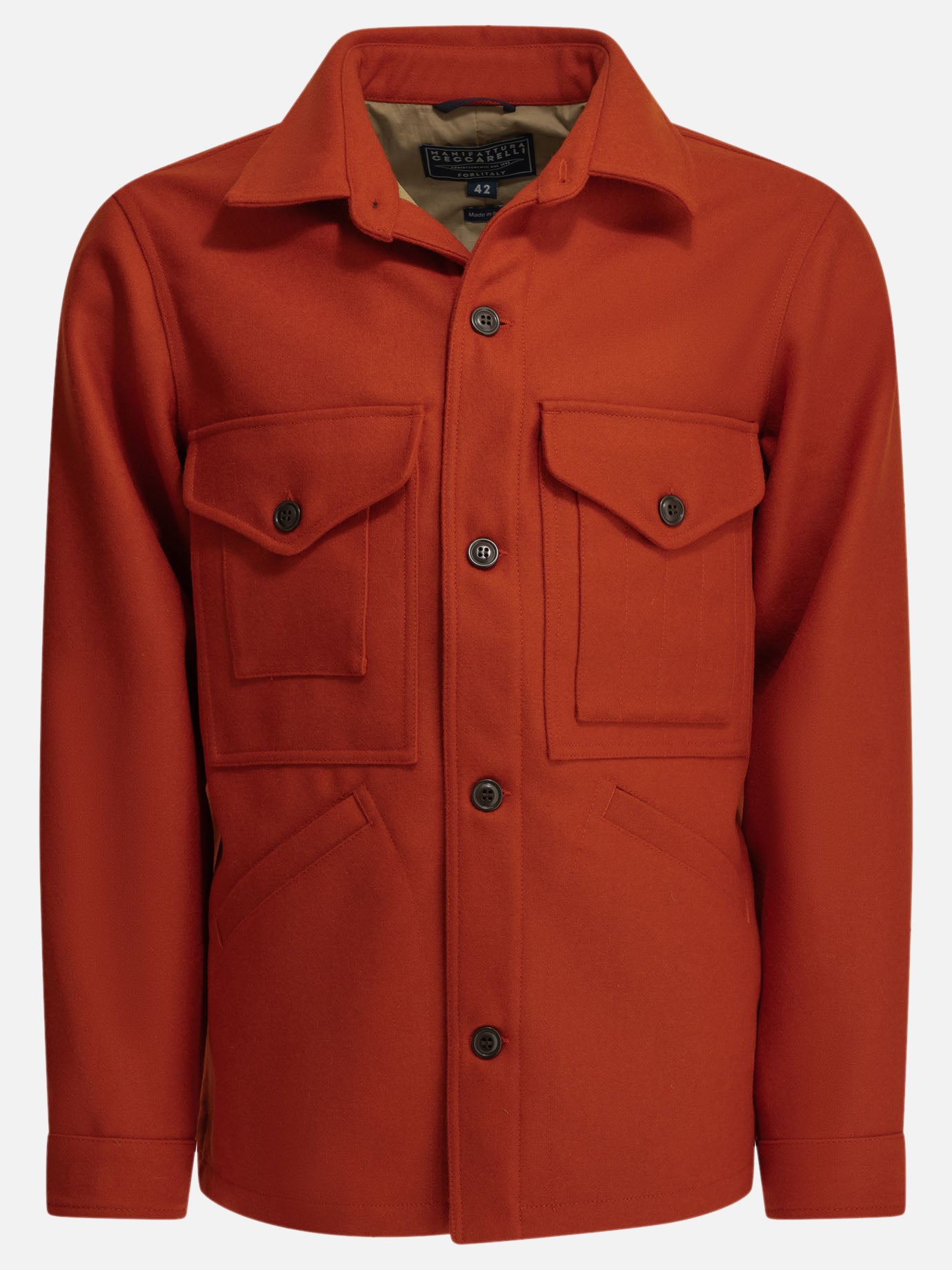 Short coats Solid colour  Red - Manifattura Ceccarelli Men | PDP | VIETTI Online Store | thumbnail