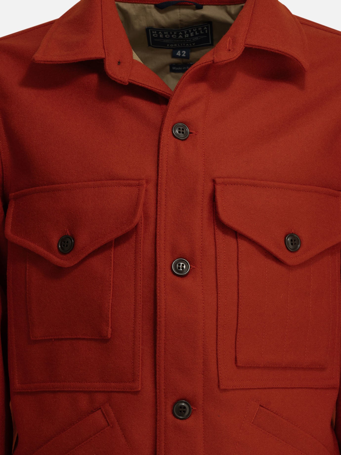 Short coats Solid colour  Red - Manifattura Ceccarelli Men | PDP | VIETTI Online Store | Zoom-Modal_3
