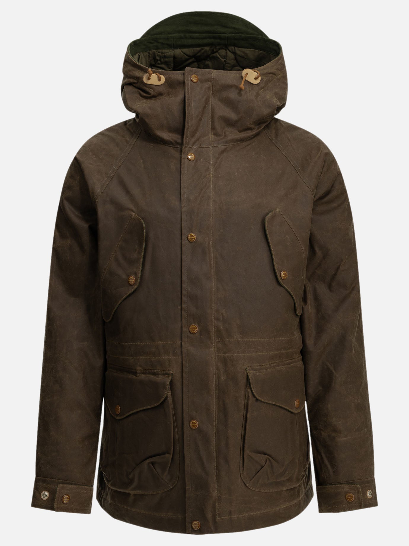 Parka Solid colour  Marrone - Manifattura Ceccarelli Uomo | PDP | VIETTI Online Store | Zoom-Modal
