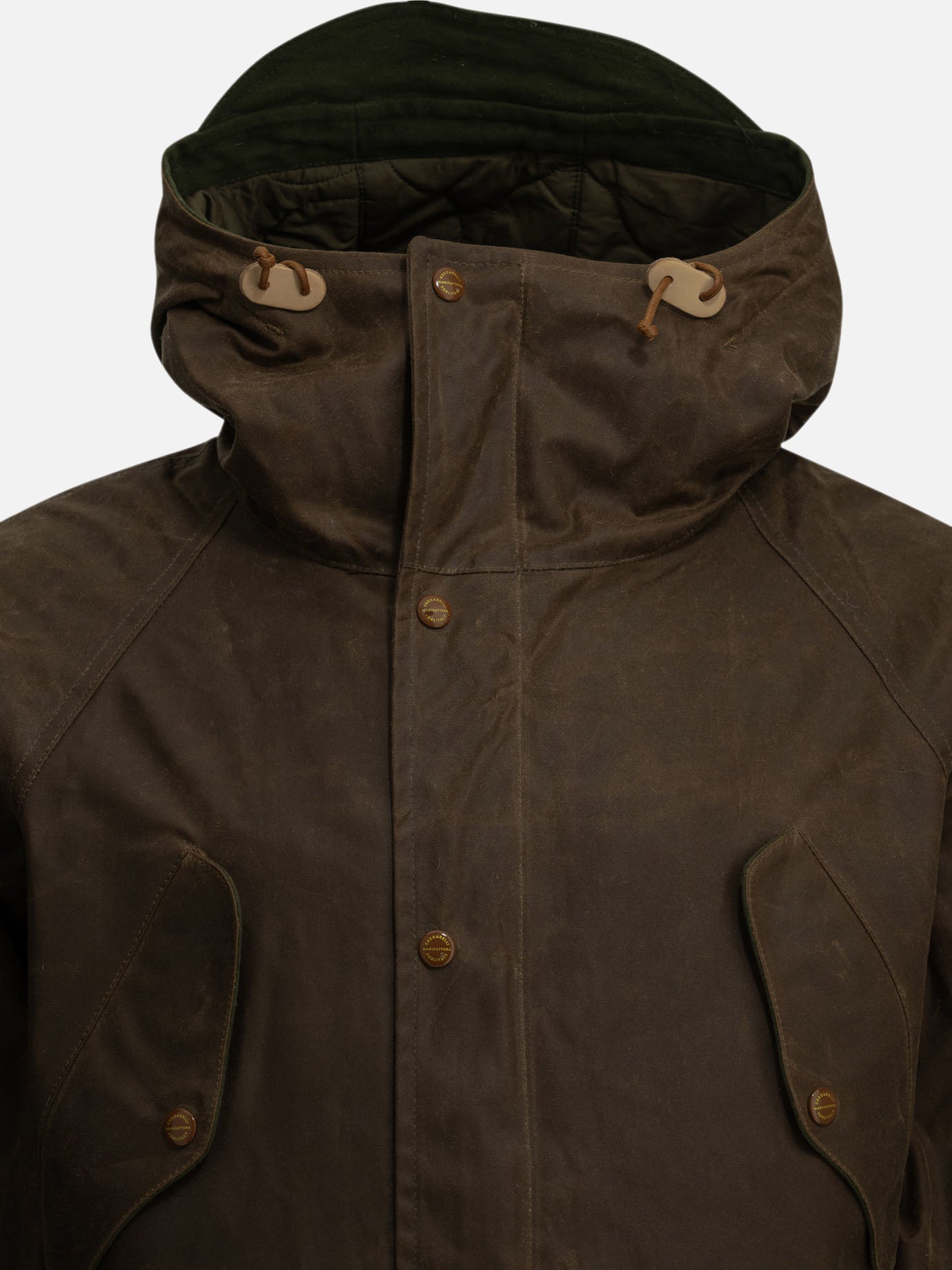 Parka Solid colour  Marrone - Manifattura Ceccarelli Uomo | PDP | VIETTI Online Store | Zoom-Modal_3
