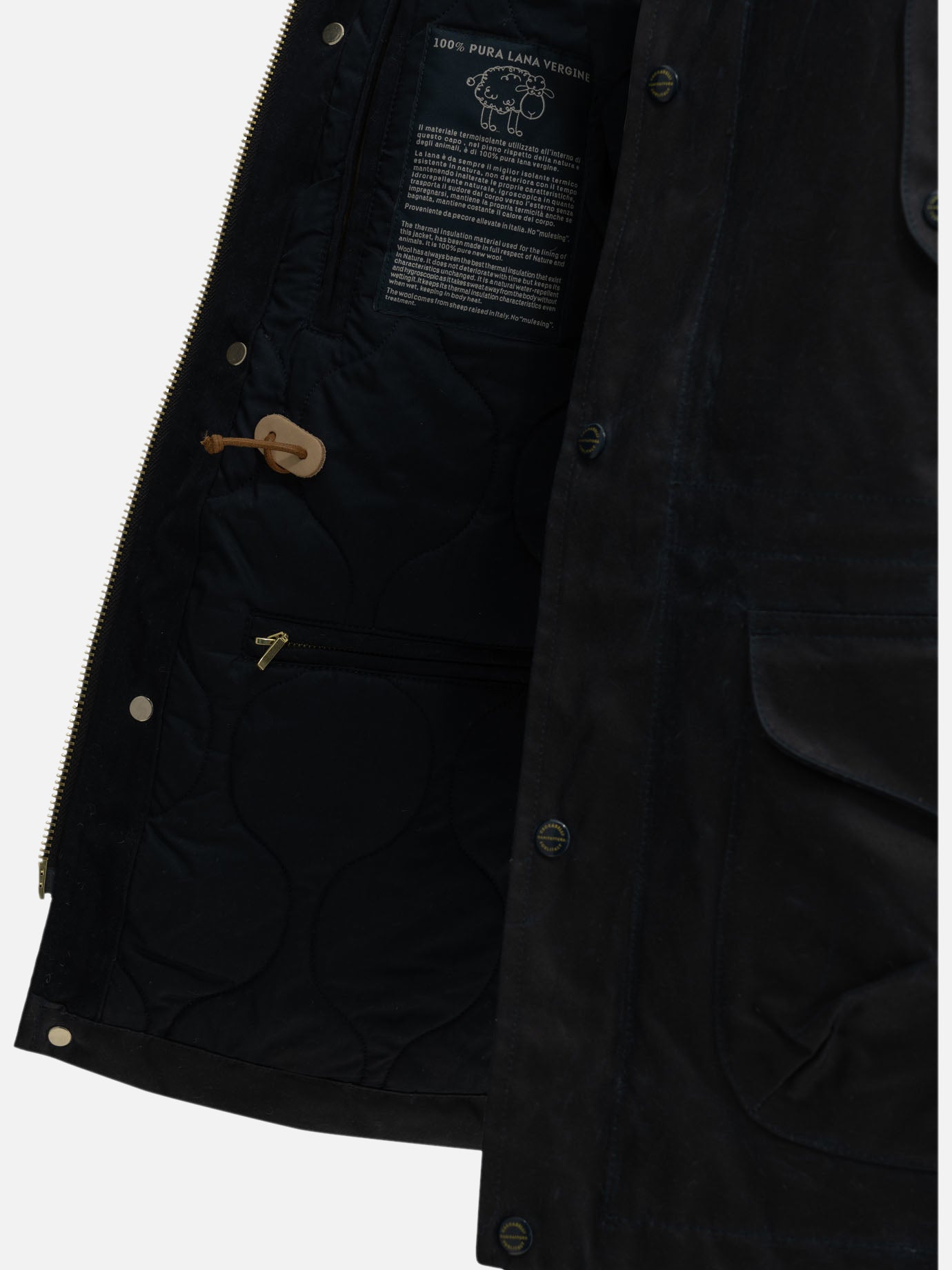 Parkas Solid colour  Blue - Manifattura Ceccarelli Men | PDP | VIETTI Online Store | Zoom-Modal_4
